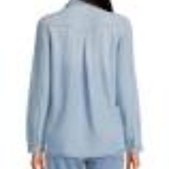 CLOTH & STONE Long Sleeve Point Collar Chambray Shirt (S) - Picture 2 of 5